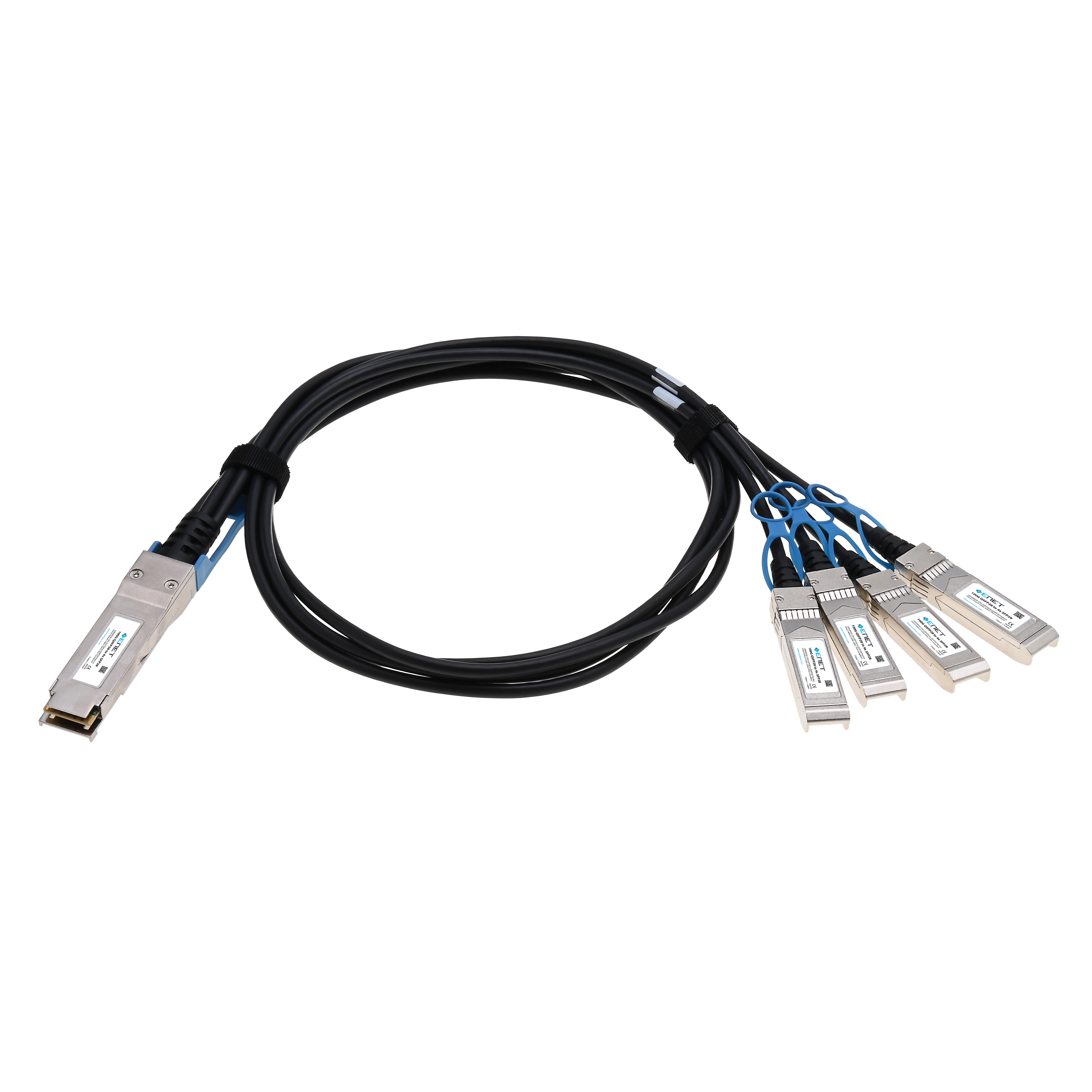 100GBASE-CR4 QSFP56 to 4x 25G SFP28 DAC Cable