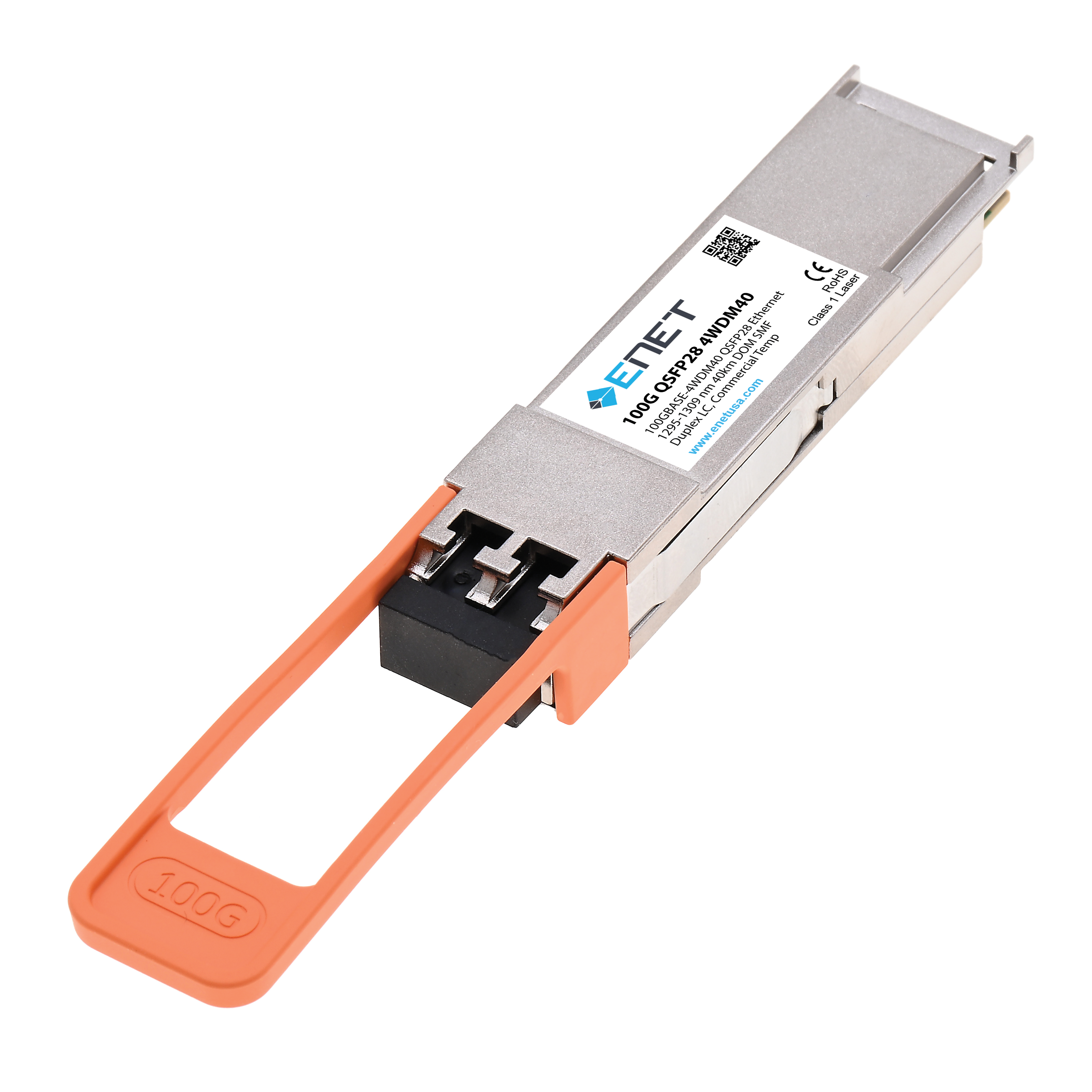 100GBASE-4WDM40 QSFP28 Ethernet SMF 1295-1309 nm 40km Transceiver