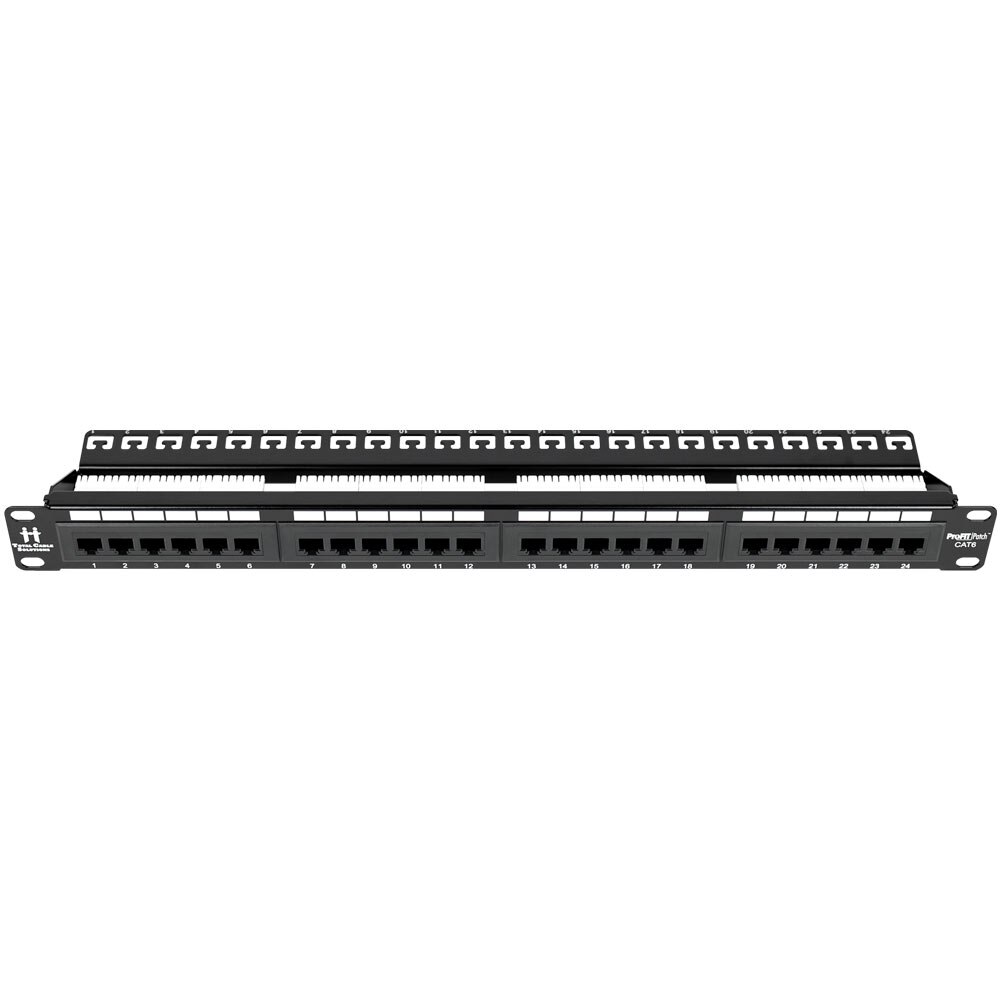 ProFIT Patch Premise 1U 24 Port 110 Punch Down Panel - Cat 5e