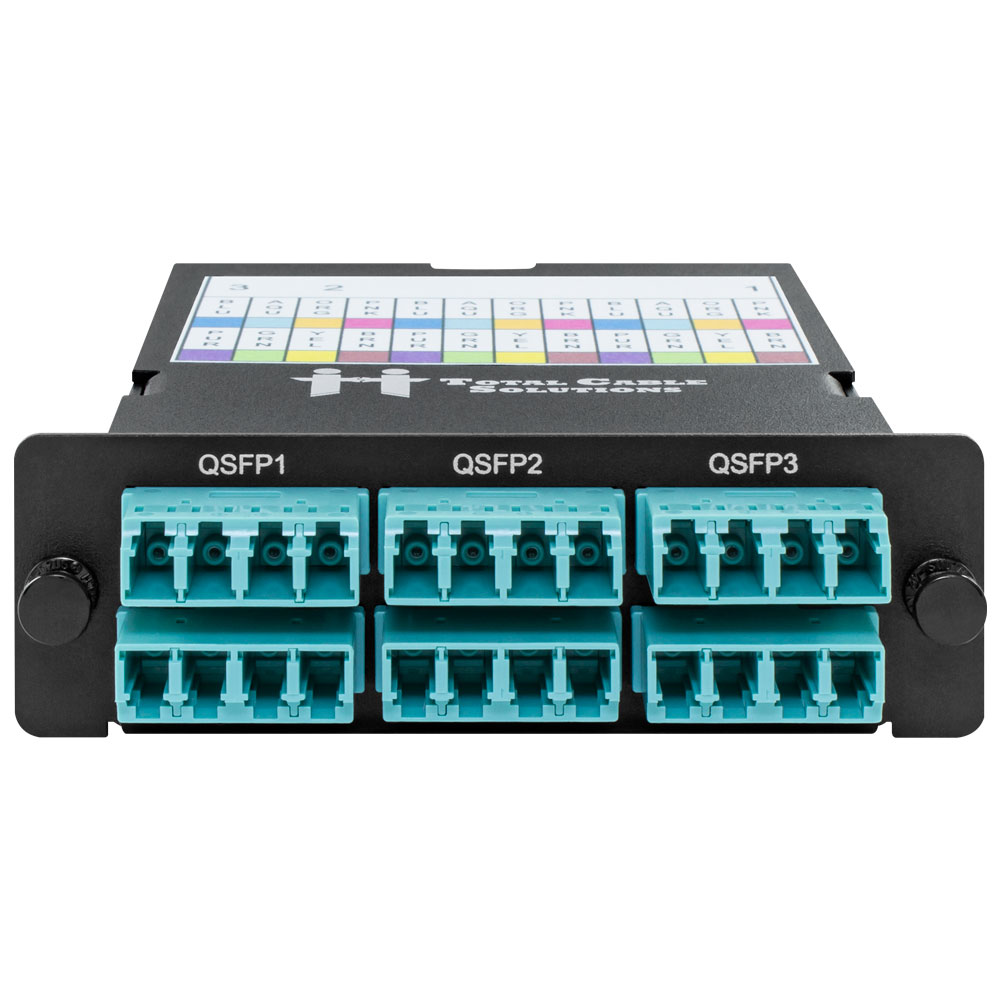 HDA MTP Base-8 Cassette – OM4 with 6 Quad LC