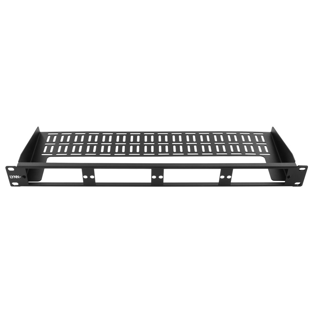 HDA Compatible 1U Patch Panel Frame with Rear Cable Manager Shelf