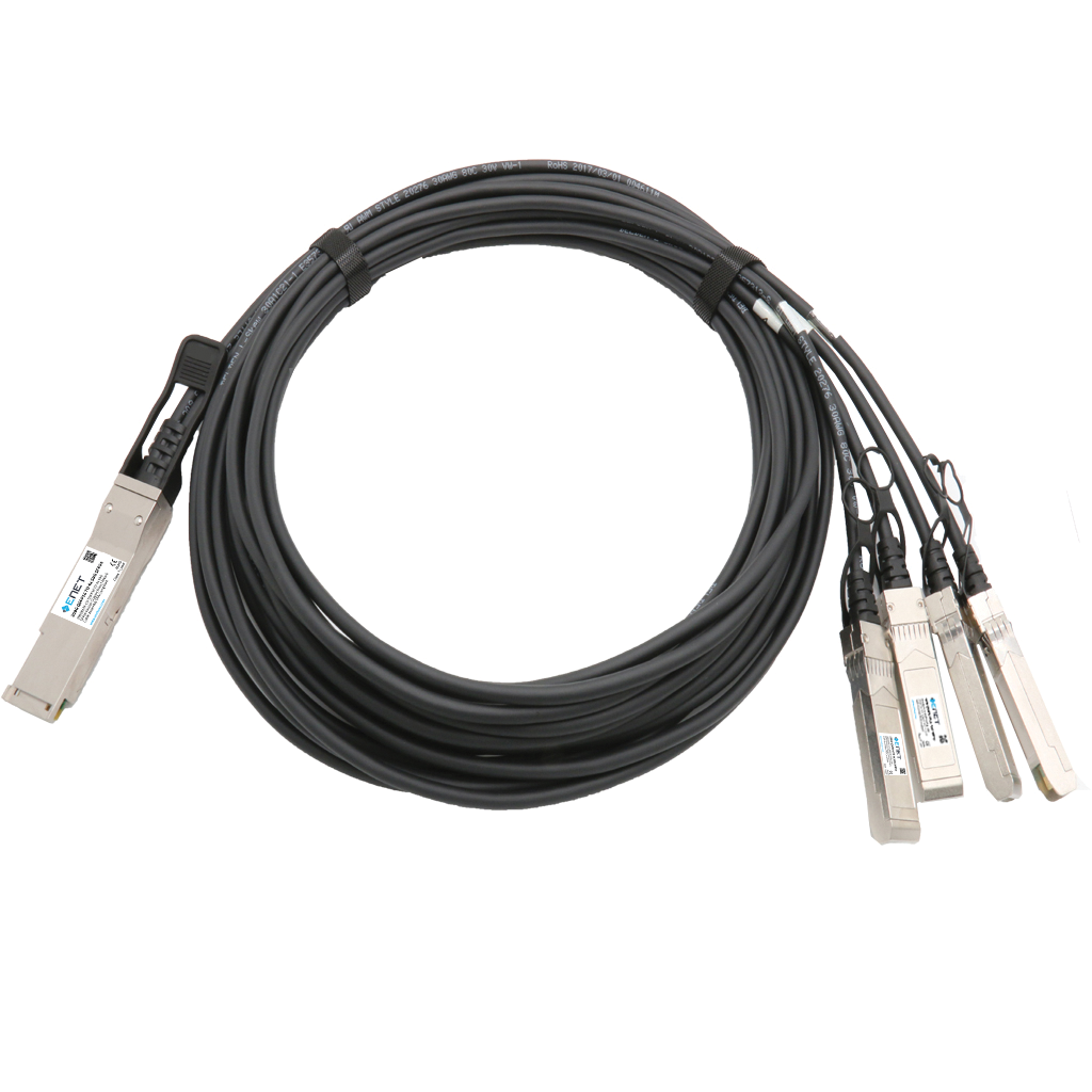 200GBASE-CR4 QSFP56 to 4x 50G SFP56 DAC Cable