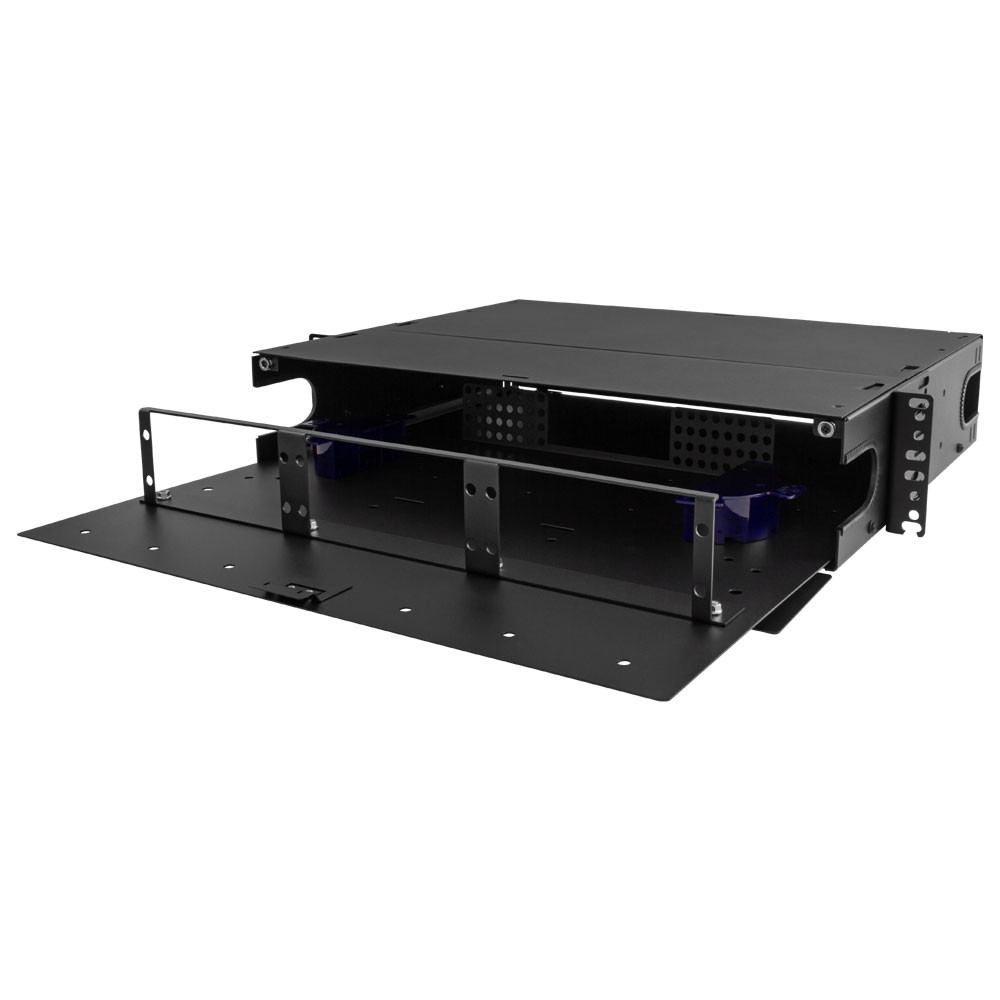 2U Premium Rack Mount Fiber Patch Panel Enclosure (Unloaded) - Image 2