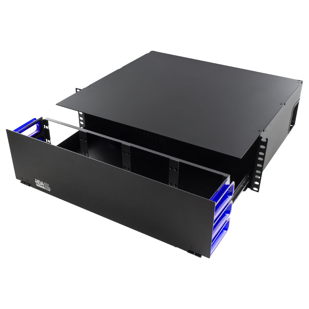 HDA Rack Mount Fiber Patch Panel Enclosure, 3U