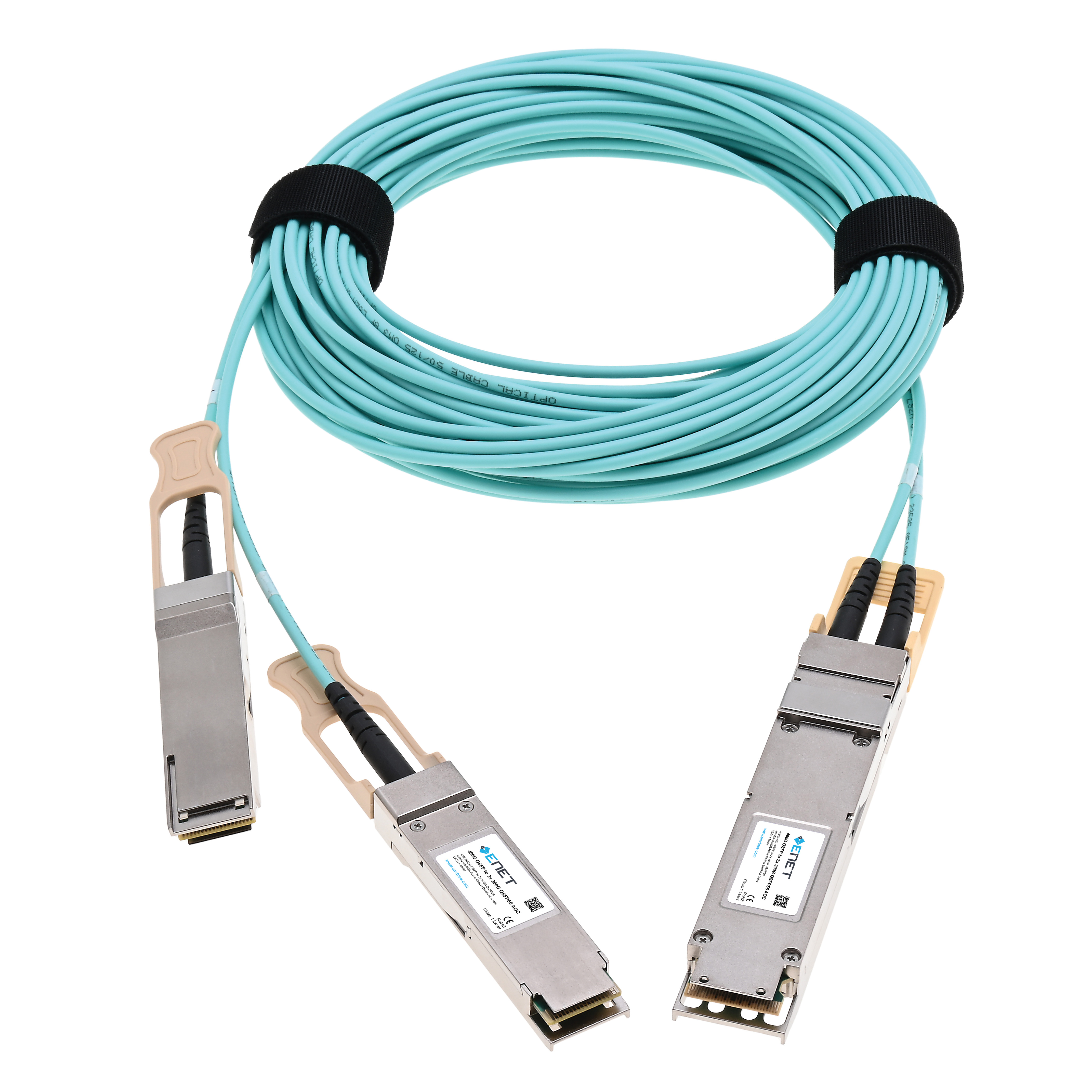400GBASE-AOC QSFP-DD to 2x 200G QSFP56 Active Optical Cable