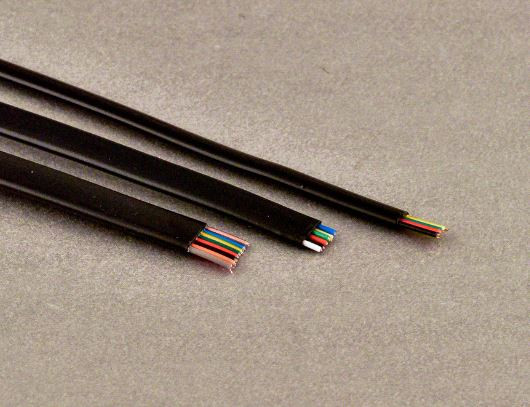 6/C 26 AWG Flat Black Line Cordage