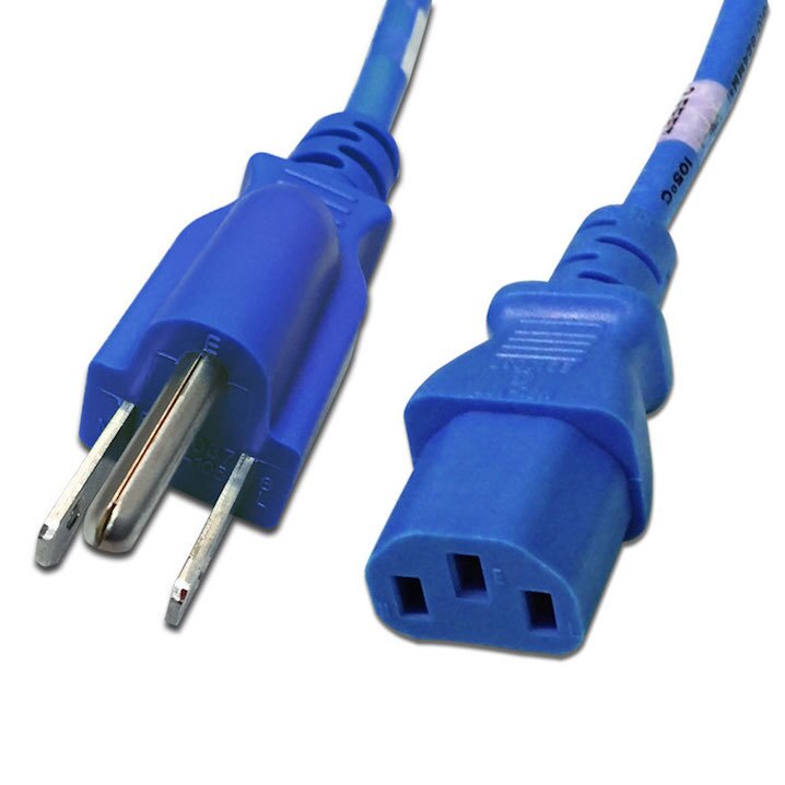 NEMA 5-15P to C13 Standard Power Cables