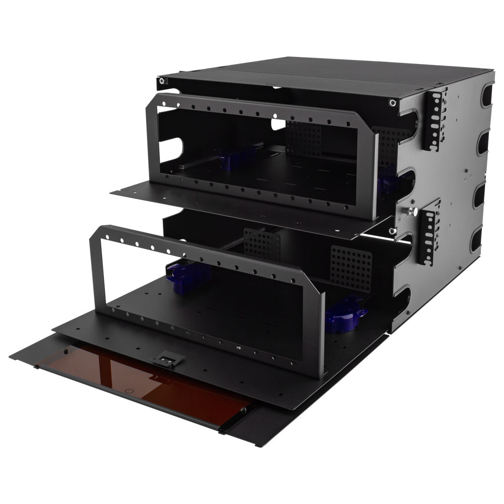 8U High Density Rack Mount Fiber Patch Panel Enclosure (Unloaded) - Image 2
