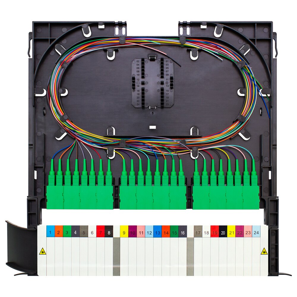 BladeHD Rack Mount Blade/Cassette, 24 SC/APC, with Pigtails