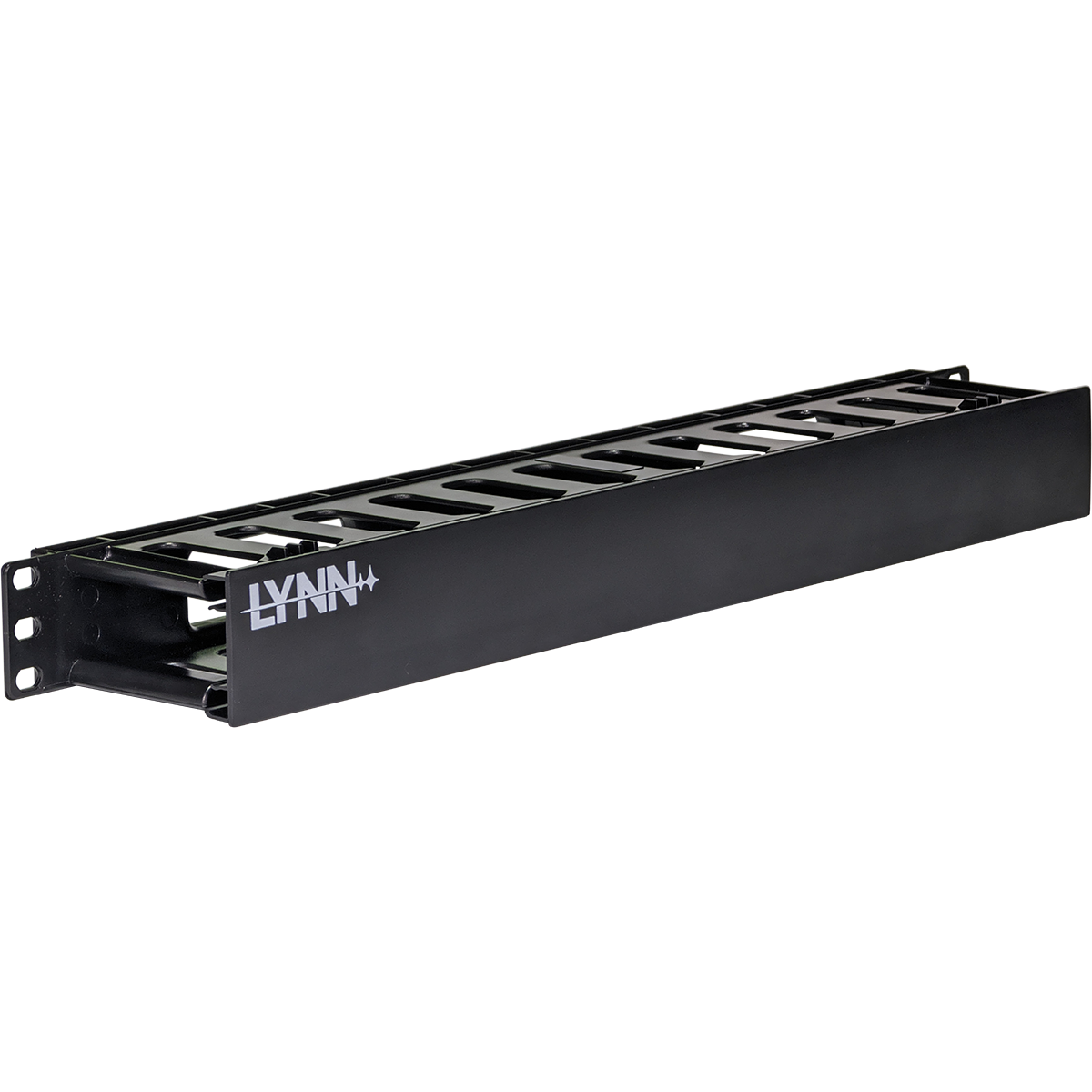 1U Horizontal Cable Manager with Pass-Through