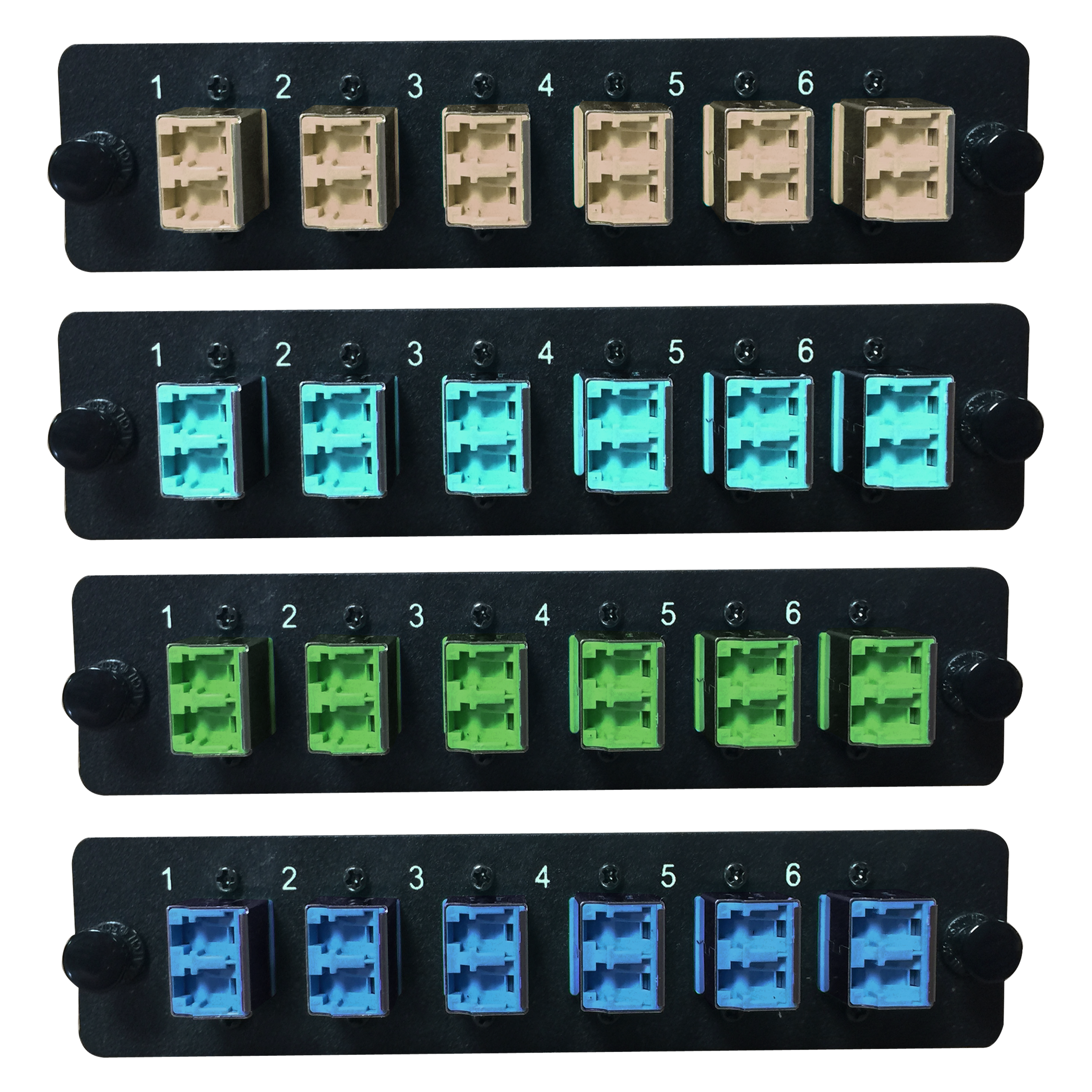 LGX Fiber Adapter Panel; 6 LC Duplex Adapters/Ports