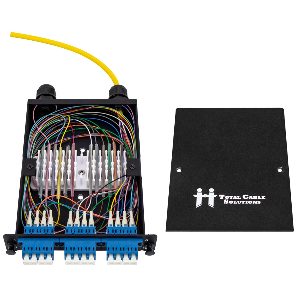 LGX Fiber Splice Cassette – OS2 with 3 Quad LC UPC