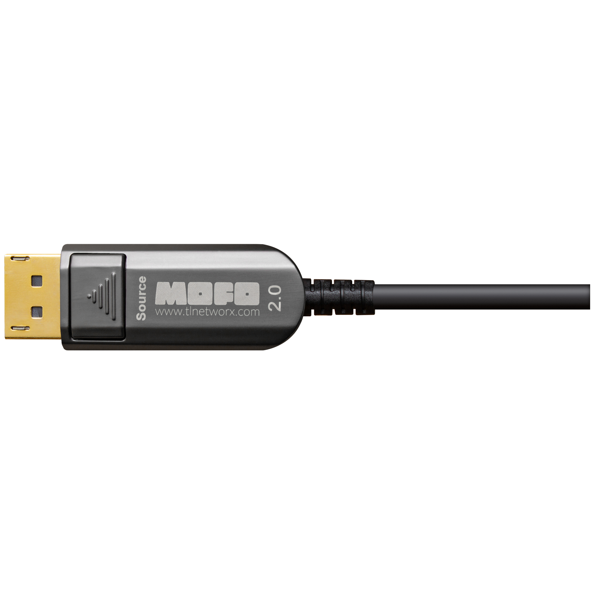 DisplayPort (40 Gbps) over Hybrid Fiber Cable