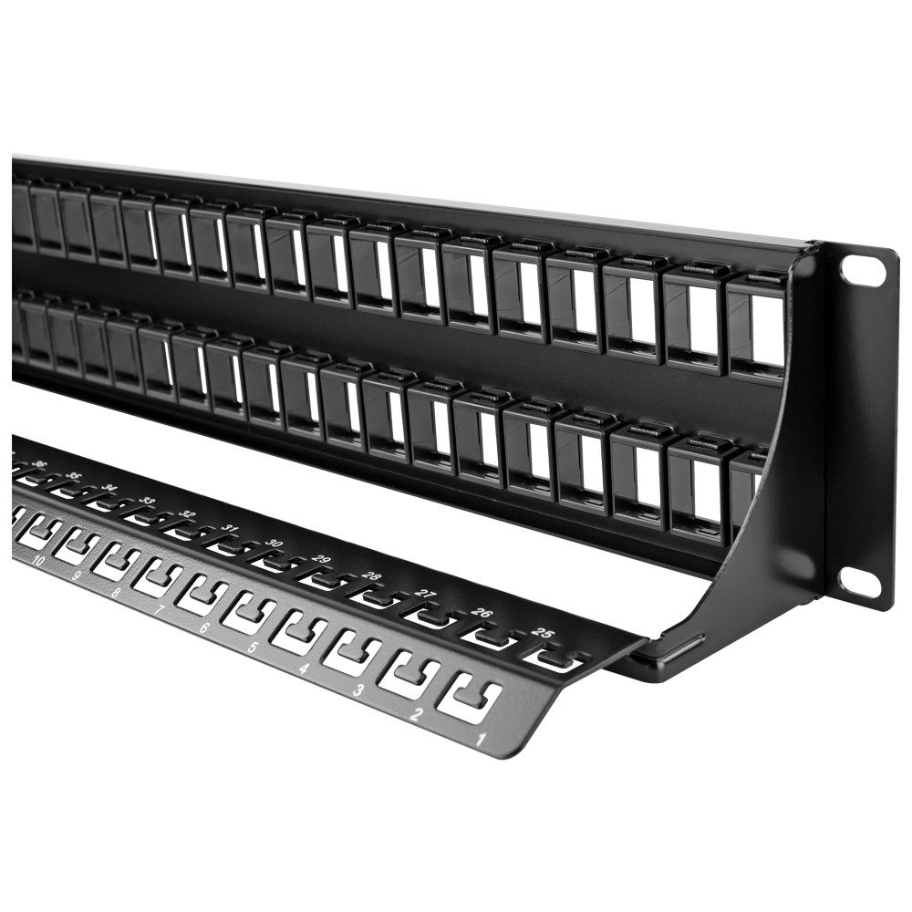 ProFIT Patch 2U 48 Port Keystone Jack Panel (Unloaded) - Image 3