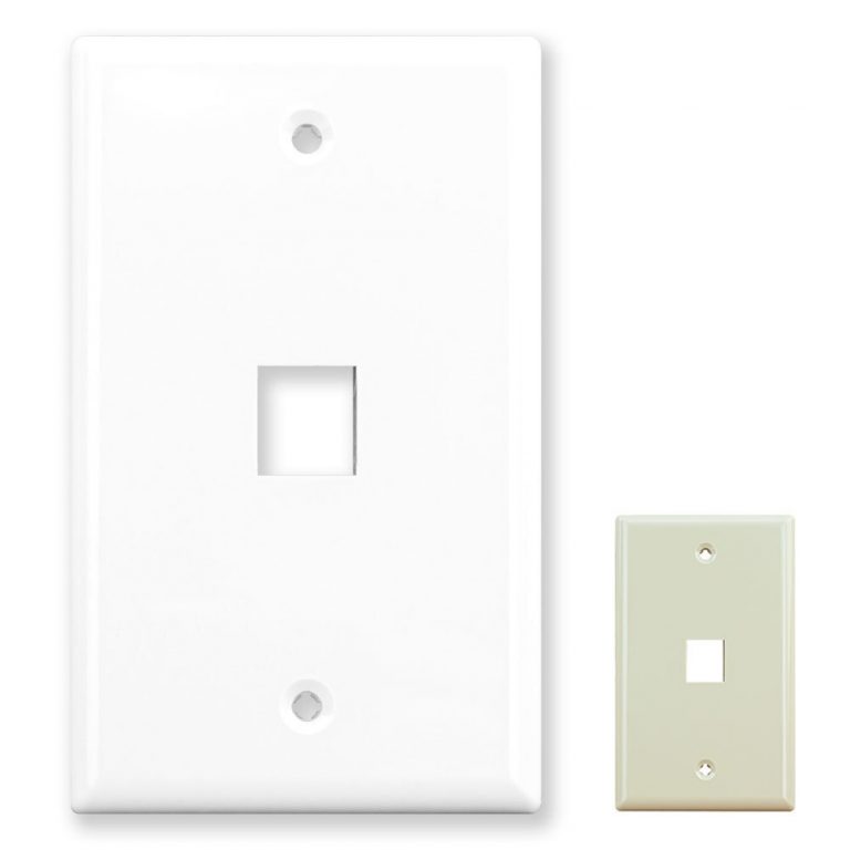 1 Port Wall Plate (Single Gang)
