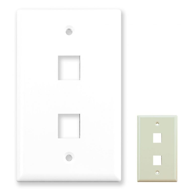 2 Port Wall Plate (Single Gang)