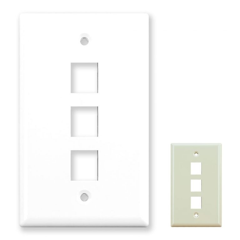 3 Port Wall Plate (Single Gang)