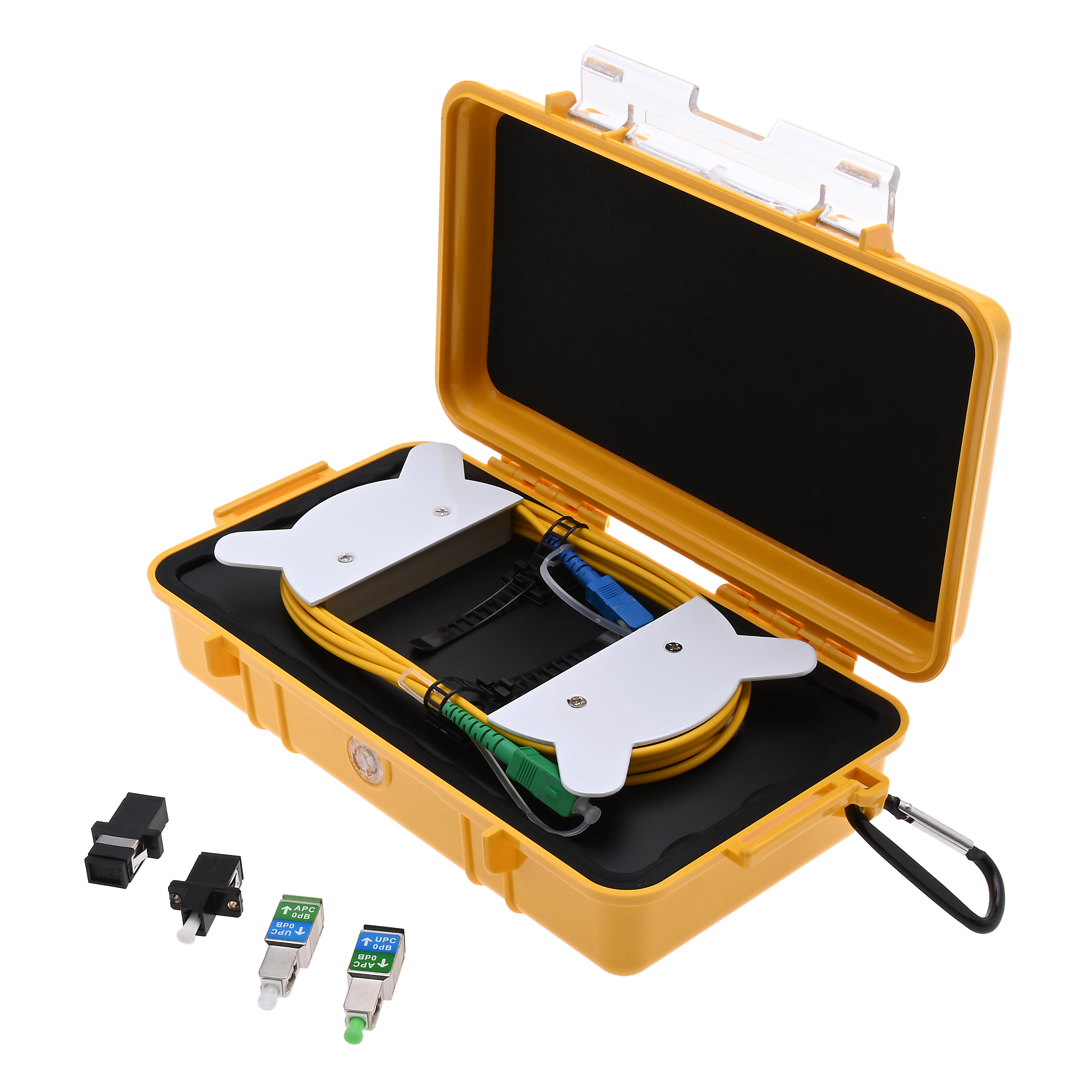 Universal OTDR Launch Box, SC/APC to SC/UPC