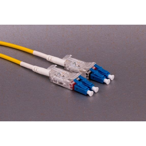 OS2 9/125 Single Mode BRIGHT Traceable Duplex Fiber Cable, LC/LC