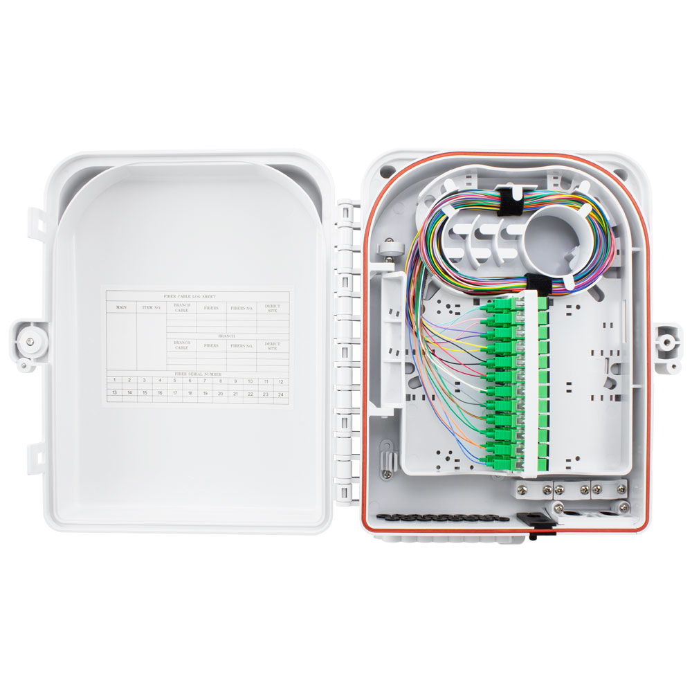 LYNN Hammer Series Wall Mount Fiber Enclosure – 24 port