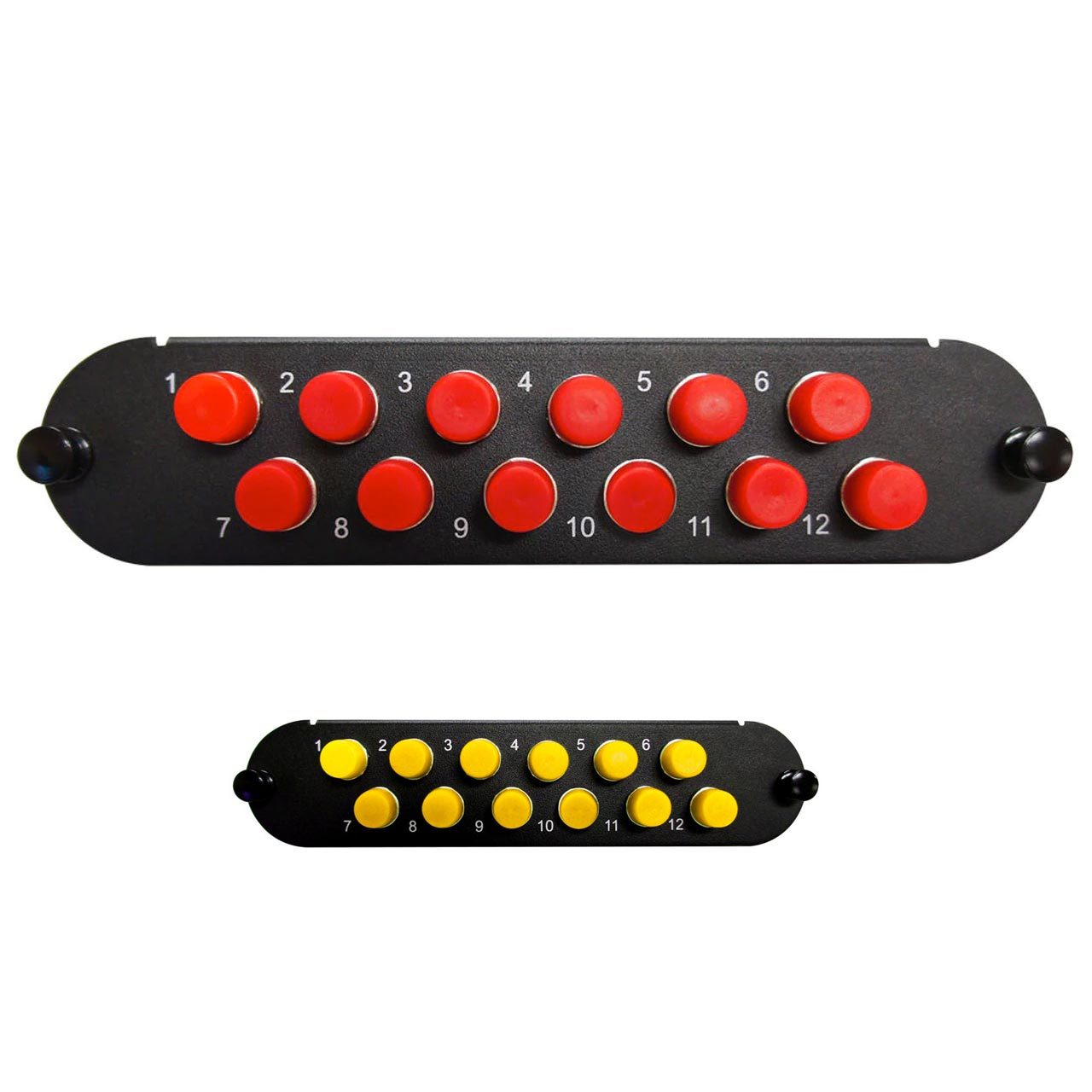 Corning CCH Compatible Fiber Adapter Panel; 12 FC Simplex Adapters/Ports