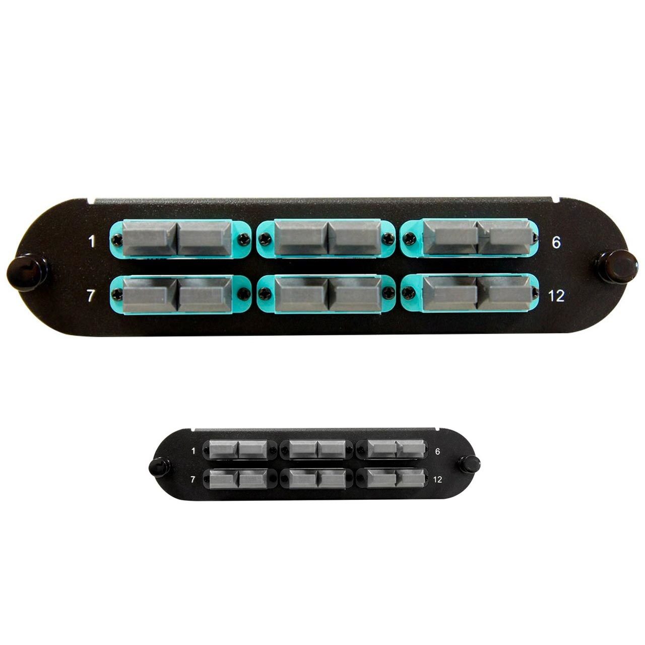 Corning CCH Compatible Fiber Adapter Panel; 6 MTP Duplex Adapters/Ports