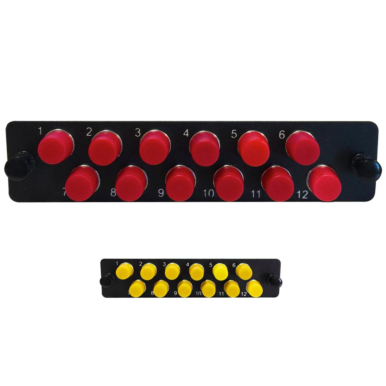 LGX Fiber Adapter Panel; 12 FC Simplex Adapters/Ports