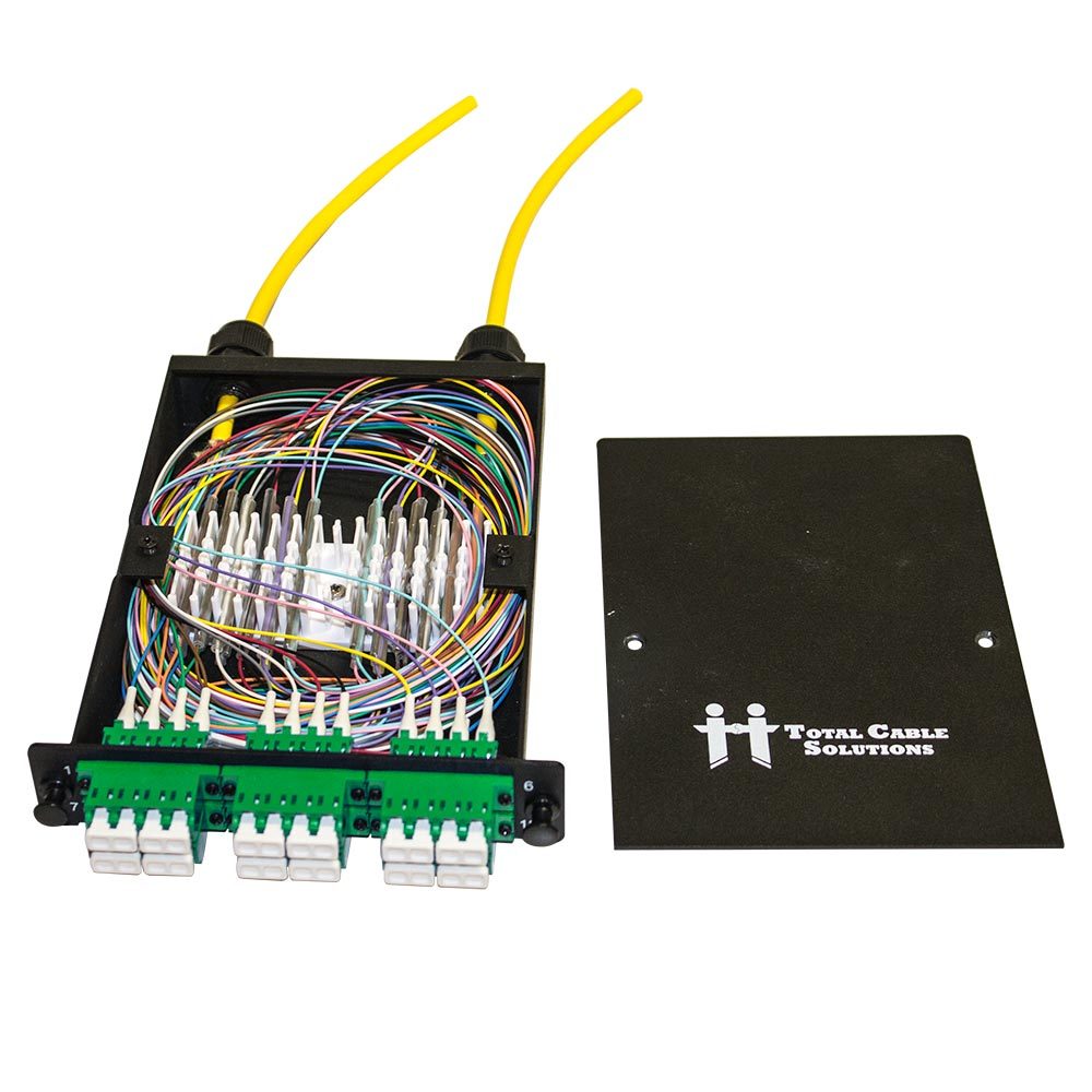 LGX Fiber Splice Cassette – OS2 with 6 Quad LC/APC